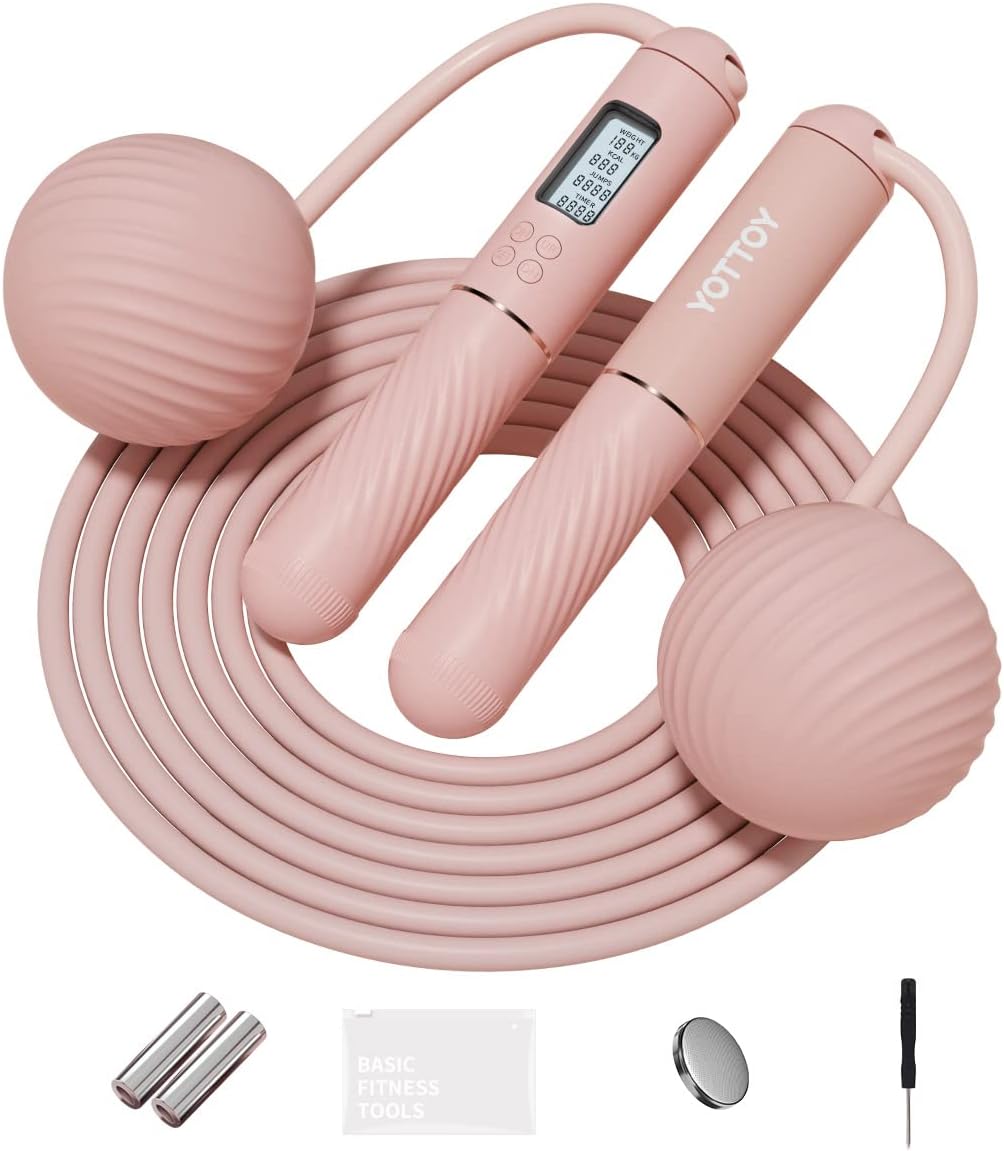 YOTTOY Cordless Jump Rope with LCD Counter