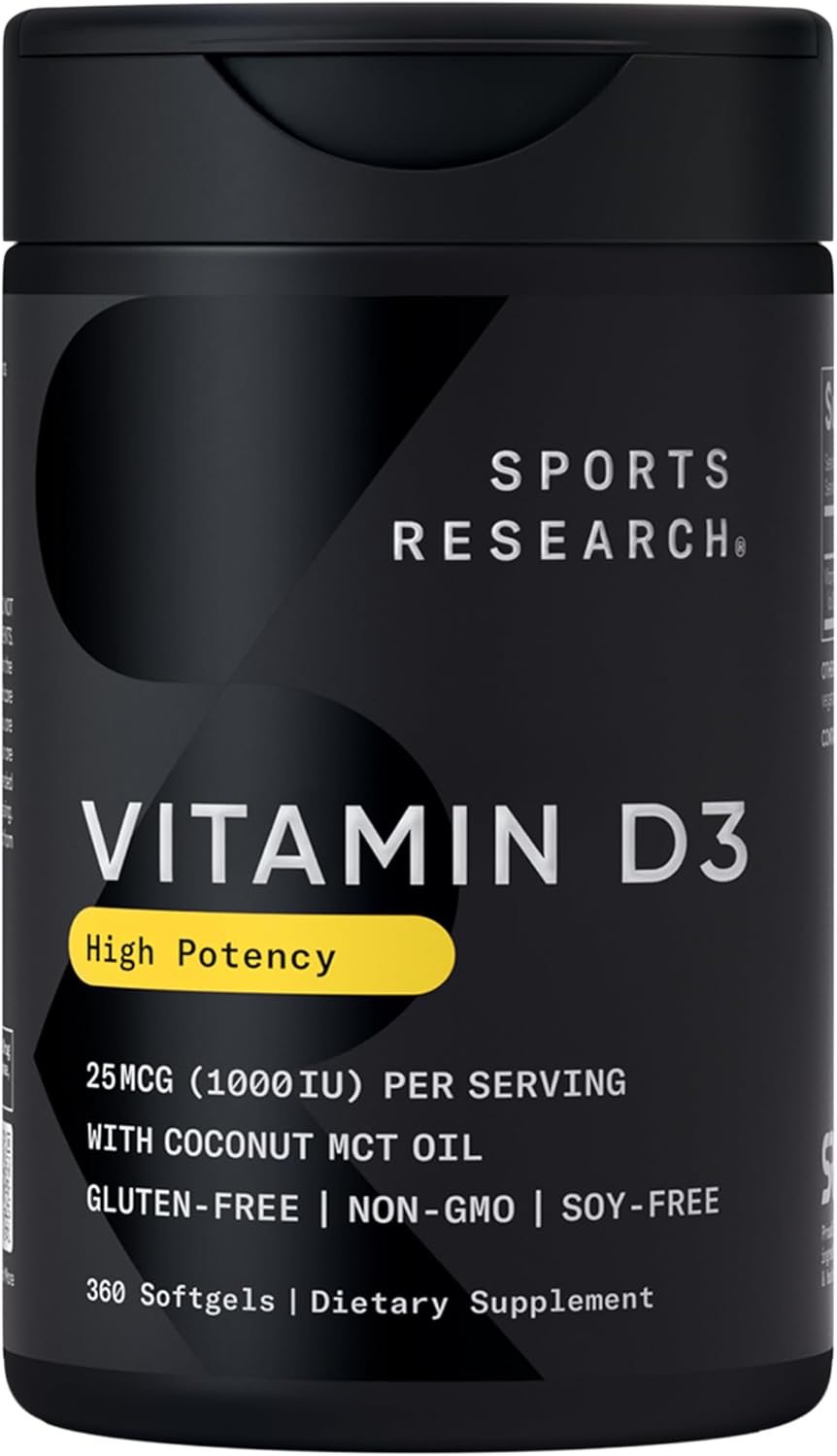 Sports Research Vitamin D3 1,000 IU