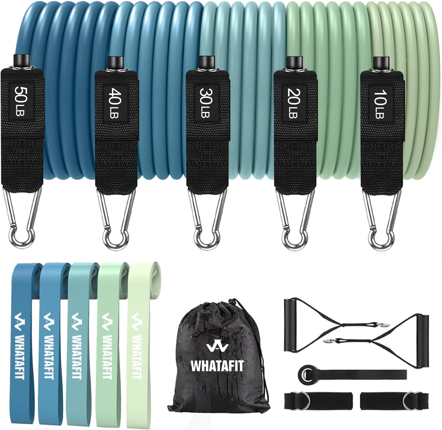 WHATAFIT Resistance Bands with Handles