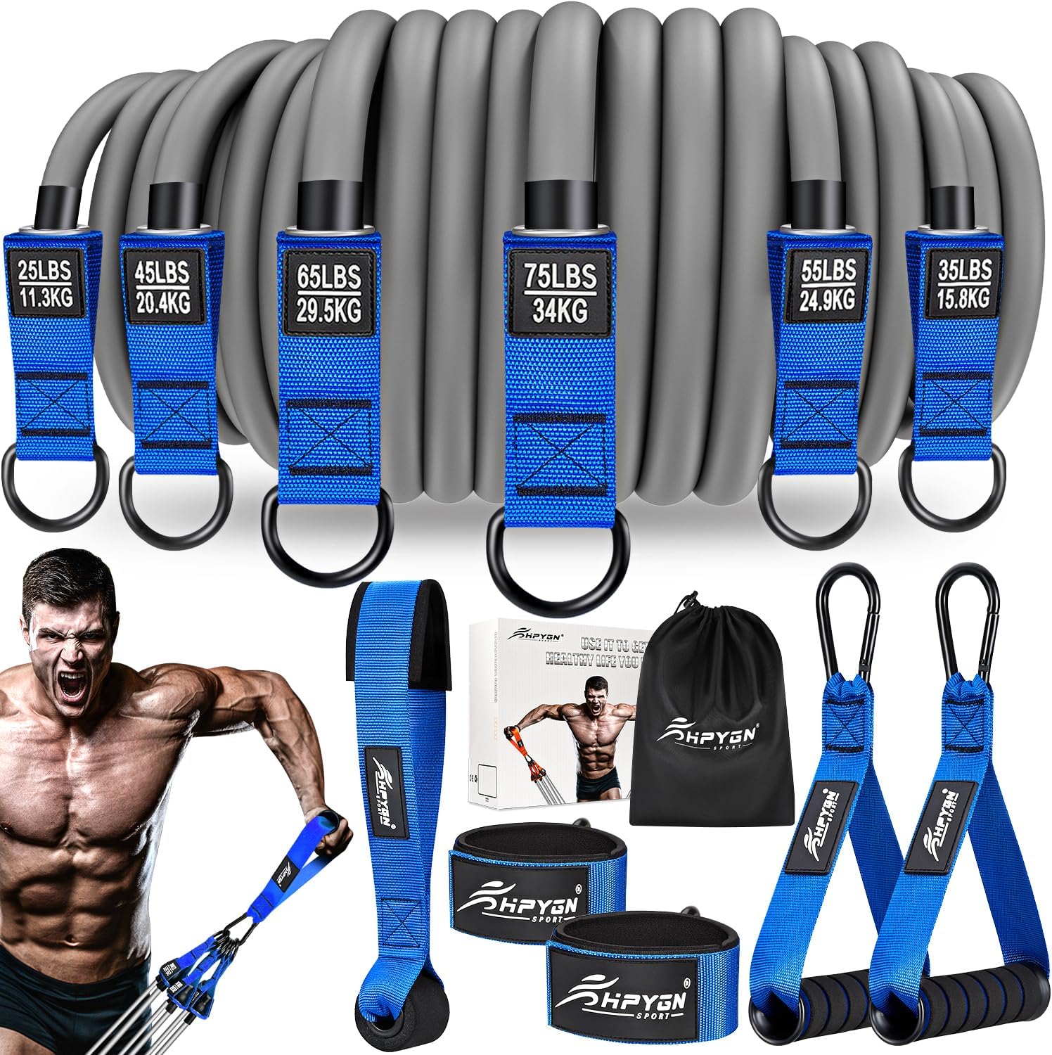 HPYGN Resistance Bands Set