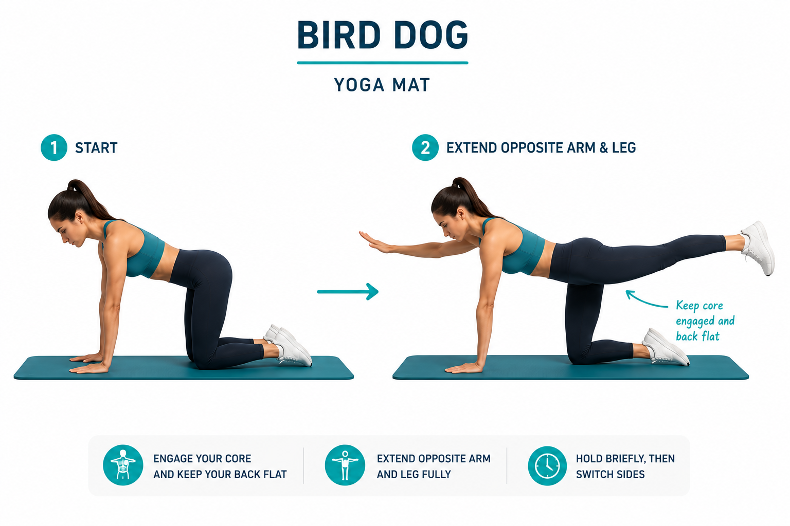Yoga Mat - Bird Dog